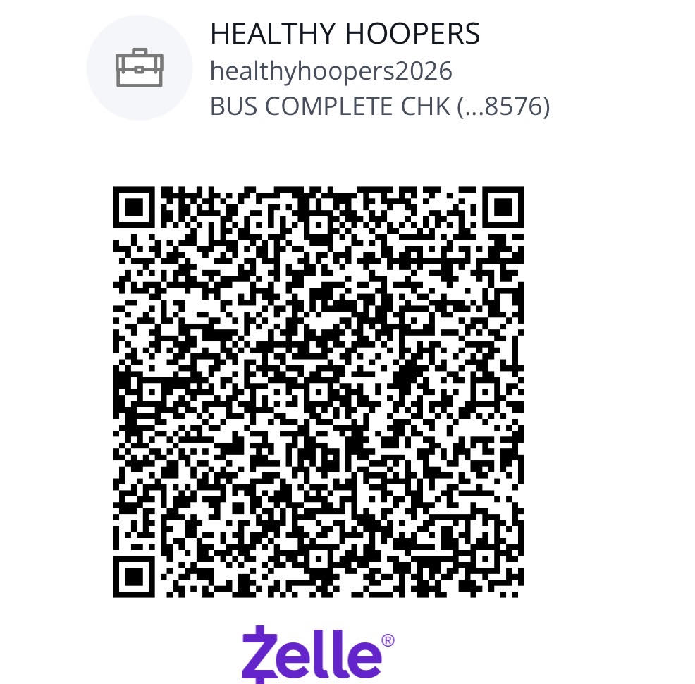 Zelle QR code to donate to Healthy Hoopers